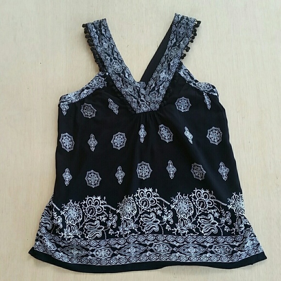 ANN Taylor Handkerchief Print Loft Blouse - Picture 1 of 4